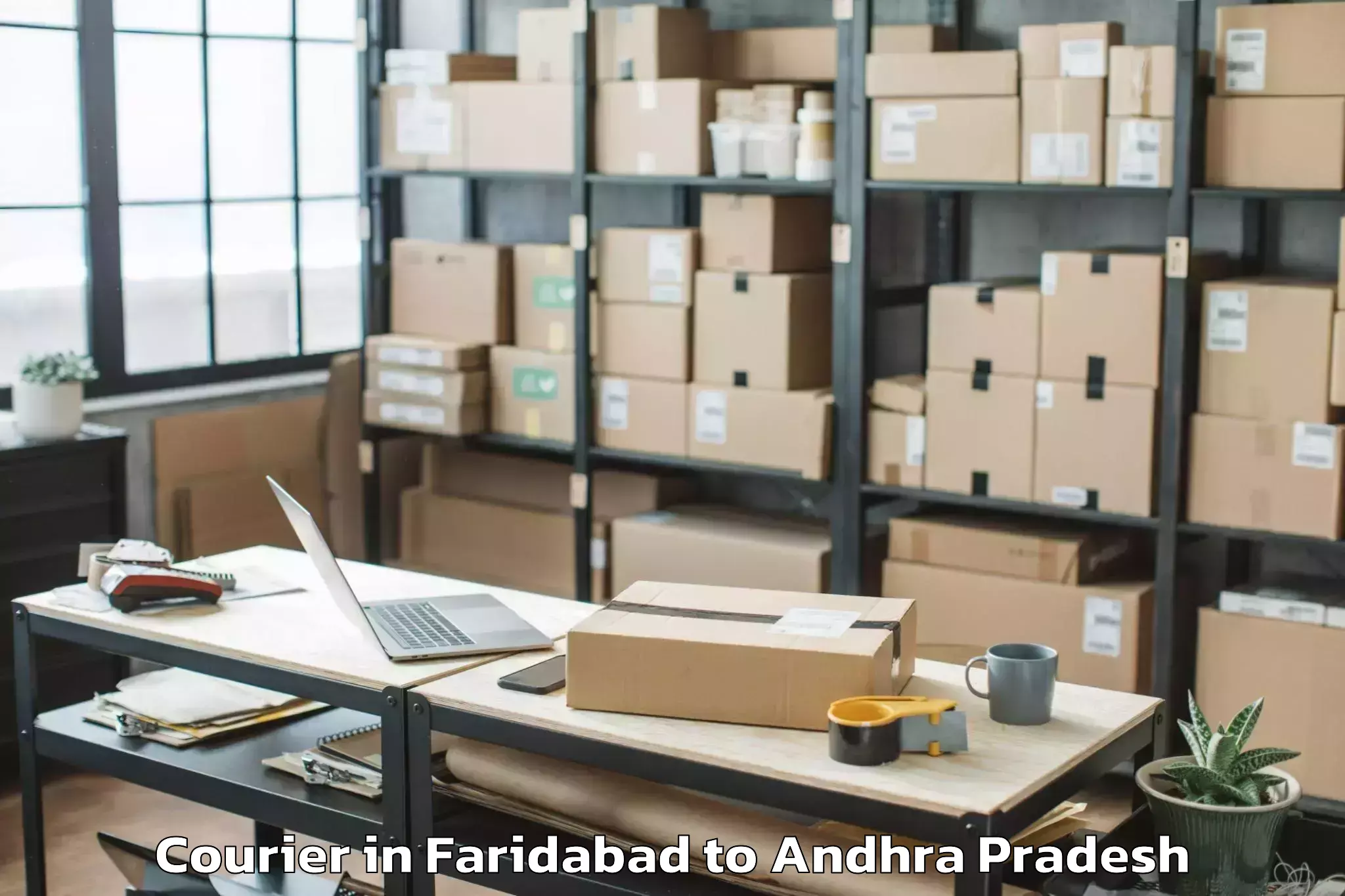 Hassle-Free Faridabad to Vignan University Guntur Courier